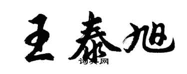 胡問遂王泰旭行書個性簽名怎么寫