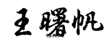 胡問遂王曙帆行書個性簽名怎么寫