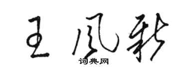 駱恆光王風新草書個性簽名怎么寫