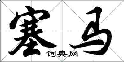 胡問遂塞馬行書怎么寫