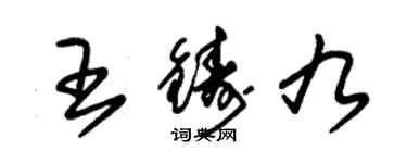 朱錫榮王鑄九草書個性簽名怎么寫