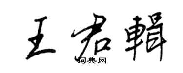 王正良王君輯行書個性簽名怎么寫