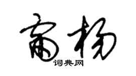 朱錫榮雷楊草書個性簽名怎么寫