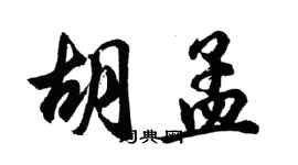 胡問遂胡孟行書個性簽名怎么寫