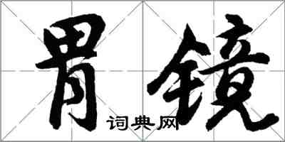 胡問遂胃鏡行書怎么寫