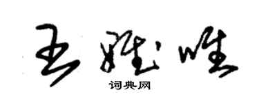 朱錫榮王雅唯草書個性簽名怎么寫