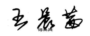 朱錫榮王晨茜草書個性簽名怎么寫