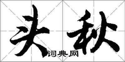 胡問遂頭秋行書怎么寫