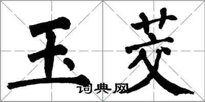 翁闓運玉茭楷書怎么寫