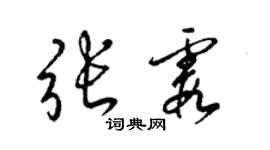 梁錦英張霞草書個性簽名怎么寫