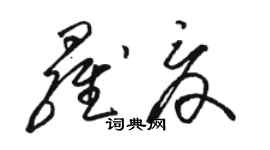 駱恆光羅夏草書個性簽名怎么寫