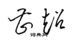 駱恆光曹超草書個性簽名怎么寫