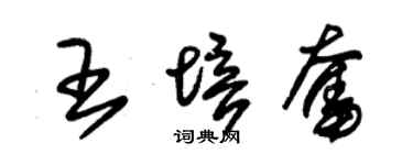 朱錫榮王培奮草書個性簽名怎么寫