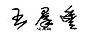 朱錫榮王群豐草書個性簽名怎么寫