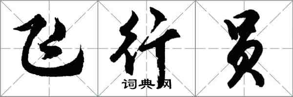 胡問遂飛行員行書怎么寫