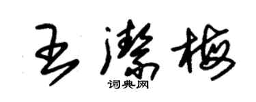 朱錫榮王潔梅草書個性簽名怎么寫