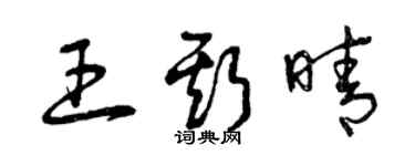 曾慶福王斯晴草書個性簽名怎么寫