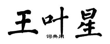 翁闓運王葉星楷書個性簽名怎么寫
