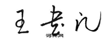 駱恆光王書凡草書個性簽名怎么寫