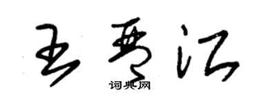 朱錫榮王琴江草書個性簽名怎么寫