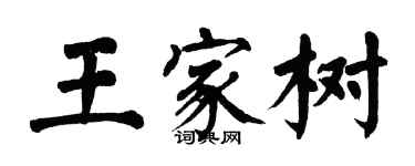 翁闓運王家樹楷書個性簽名怎么寫