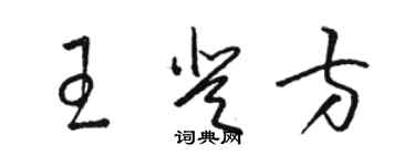 駱恆光王登方草書個性簽名怎么寫