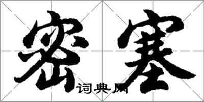 胡問遂密塞行書怎么寫