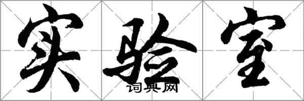 胡問遂實驗室行書怎么寫