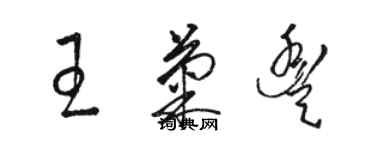 駱恆光王菊豐草書個性簽名怎么寫