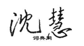 駱恆光沈慧行書個性簽名怎么寫