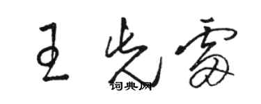 駱恆光王先雷草書個性簽名怎么寫