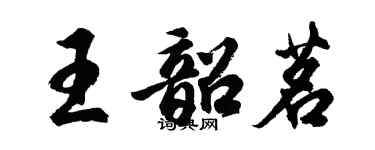 胡問遂王韶茗行書個性簽名怎么寫