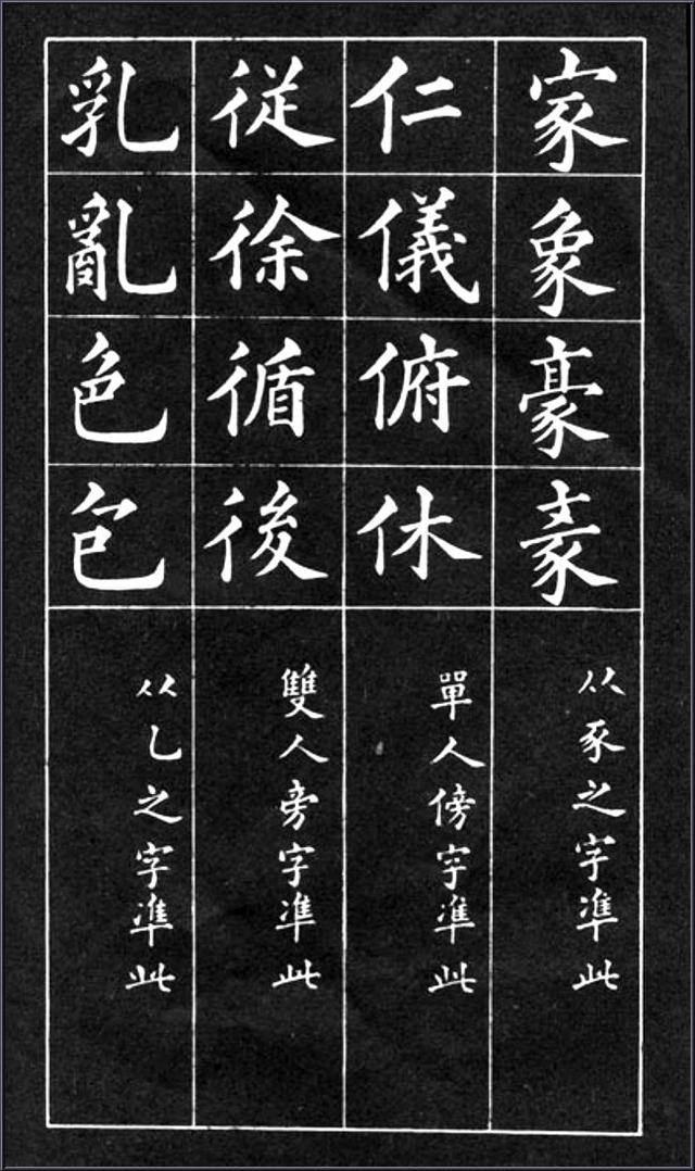 黃自元間架結構摘要九十二法