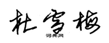 朱錫榮杜雪梅草書個性簽名怎么寫