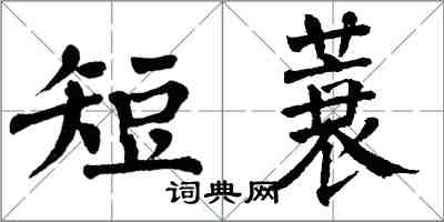 翁闓運短蓑楷書怎么寫