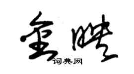 朱錫榮金映草書個性簽名怎么寫