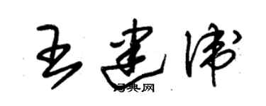 朱錫榮王建衛草書個性簽名怎么寫