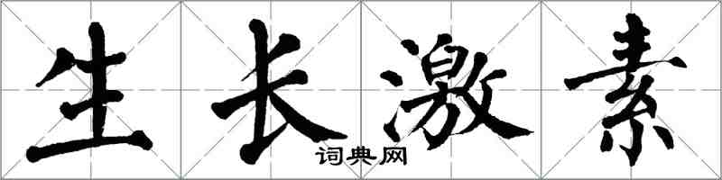 翁闓運生長激素楷書怎么寫