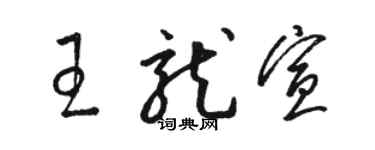 駱恆光王龍宣草書個性簽名怎么寫