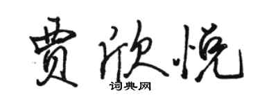 駱恆光賈欣悅行書個性簽名怎么寫