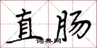 周炳元直腸楷書怎么寫