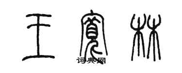 陳墨王寬林篆書個性簽名怎么寫