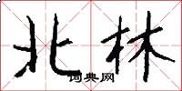 北林怎么寫好看