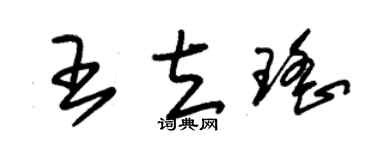 朱錫榮王立瑤草書個性簽名怎么寫