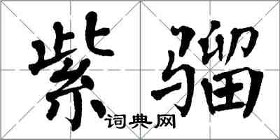 翁闓運紫騮楷書怎么寫