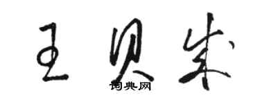 駱恆光王貝成草書個性簽名怎么寫