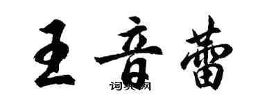胡問遂王音蕾行書個性簽名怎么寫