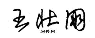 朱錫榮王壯朋草書個性簽名怎么寫