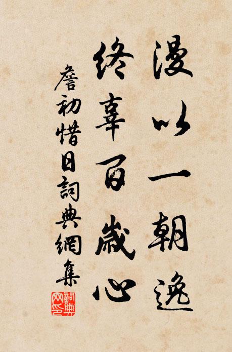 蕭郎蕭郎老可惜,手顫眼昏頭雪色 詩詞名句