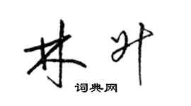 梁錦英林升草書個性簽名怎么寫